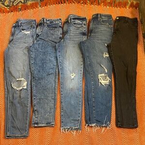 Old Navy Women's Straight Leg Jeans - Black, Blue, Light Blue